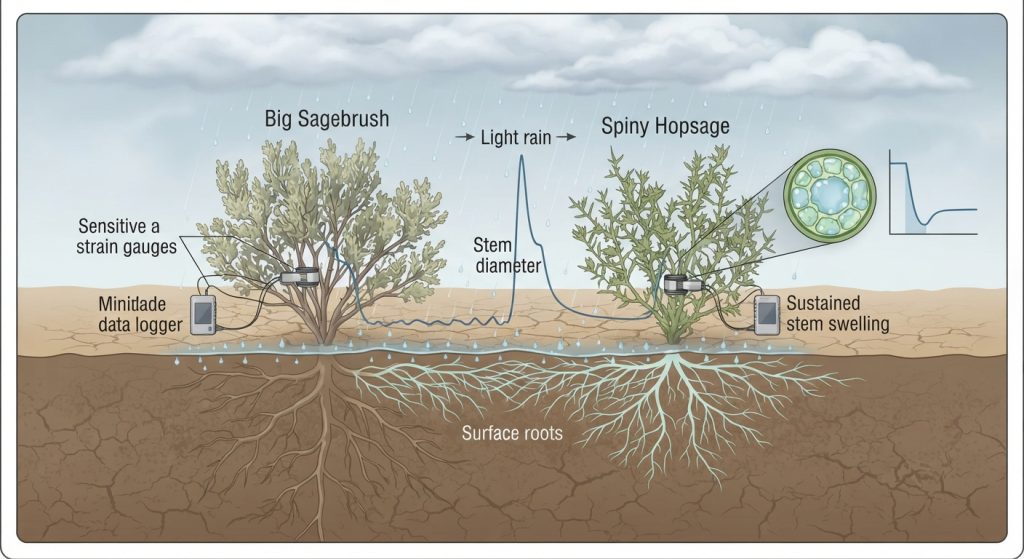 Rain Barely Touches the Soil, But Plants Still Feel It Fast